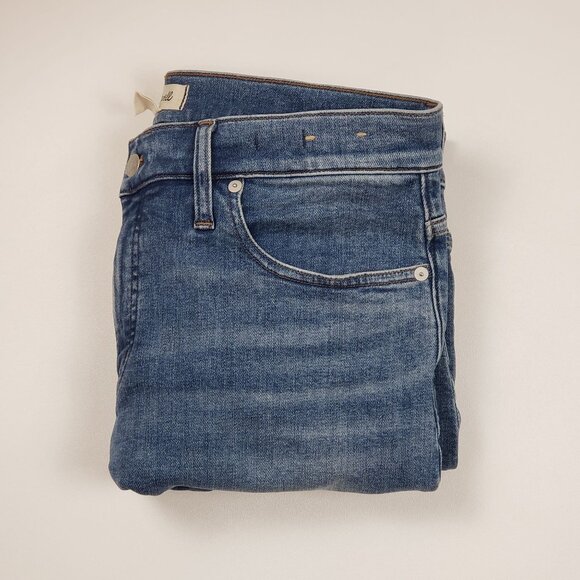 Madewell Kick Out Crop Jeans Womens 31 Oneida Wash Mid-Rise Flare Magic Pockets - Picture 16 of 16